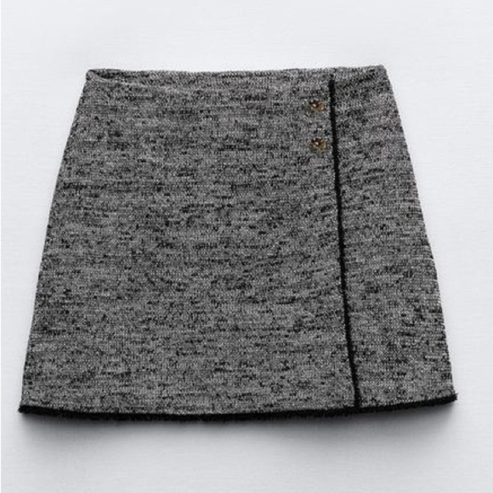ZARA 🔥 2 PIECE SET🔥 STRUCTURED JACQUARD TOP AND MINI SKIRT - Picture 9 of 13